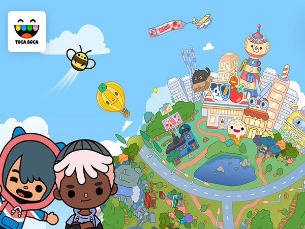 Toca Life features a wide range of settings, from bustling cities to serene beaches